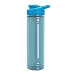 24 oz. Slim Fit UpCycle RPET Bottle with Drink-Thru Lid - Glacier Blue
