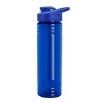 24 oz. Slim Fit UpCycle RPET Bottle with Drink-Thru Lid - Transparent Blue