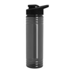 24 oz. Slim Fit UpCycle RPET Bottle with Drink-Thru Lid - Transparent Smoke