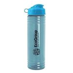 24 oz. Slim Fit UpCycle rPET Bottle with Flip Lid - Glacier Blue