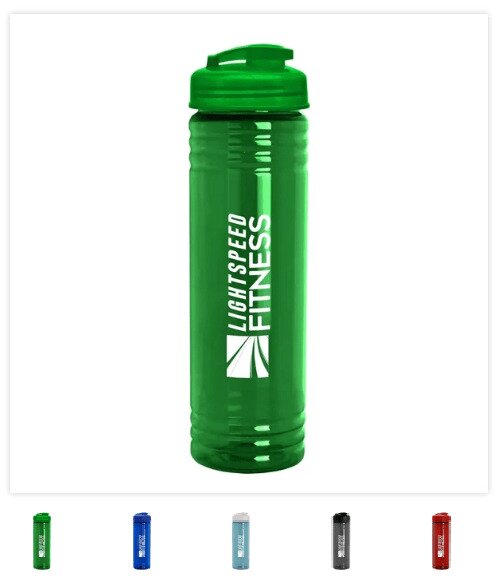 Main Product Image for 24 oz. Slim Fit UpCycle rPET Bottle with Flip Lid