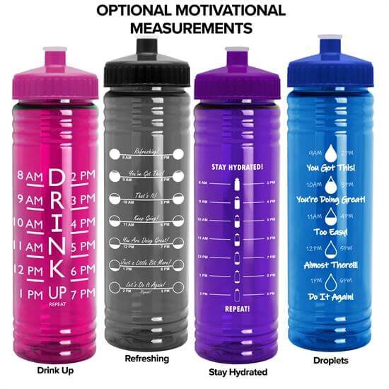 Main Product Image for 24 Oz Slim Fit Water Bottle With Push-Pull Lid