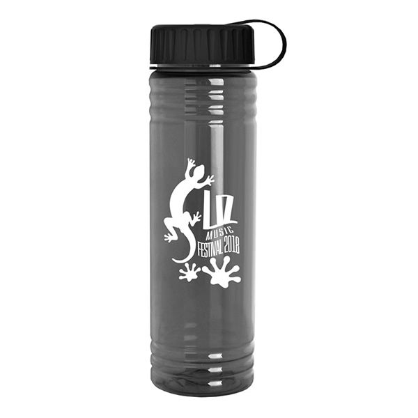 Main Product Image for 24 Oz Slim Fit Water Bottle With Tethered Lid