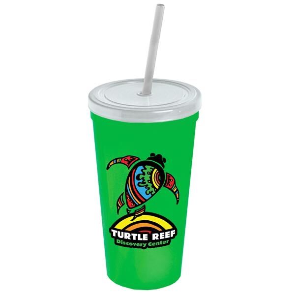 Main Product Image for 24 oz. Stadium Cup with Straw and Lid - Digital