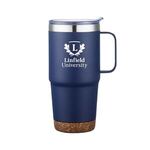 24 Oz. Stainless Steel Travel Mug with Cork Bottom -  