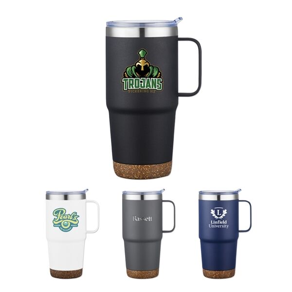 Main Product Image for 24 Oz. Stainless Steel Travel Mug with Cork Bottom