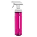 24 Oz. Transparent Spray Bottle - Transparent Fuchsia