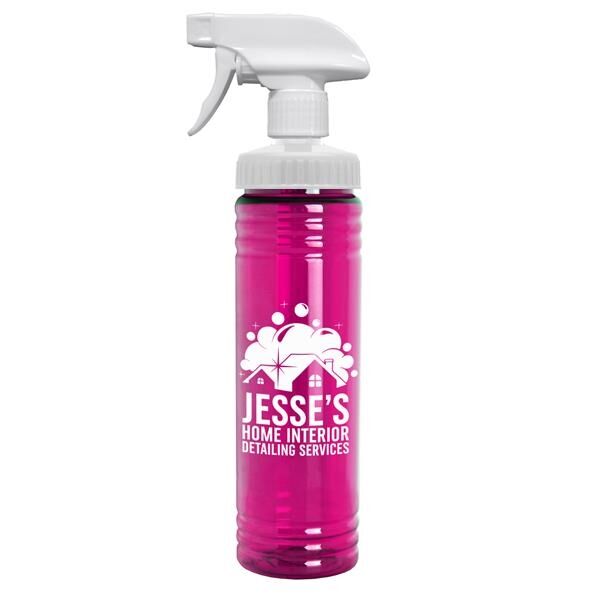 Main Product Image for 24 Oz Transparent Spray Bottle