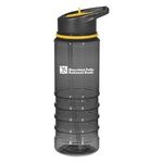 24 Oz. Tritan™ Gripper Bottle - Charcoal With Yellow