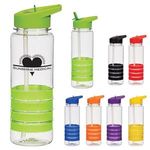 Buy Custom Printed 24 Oz Tritan (TM) Banded Gripper Bottle With Str