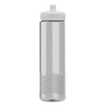 24 oz. Wave Bottle with Push Pull Lid - Clear