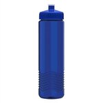 24 oz. Wave Bottle with Push Pull Lid - Transparent Blue