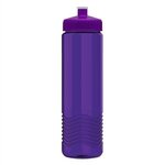 24 oz. Wave Bottle with Push Pull Lid - Transparent Violet