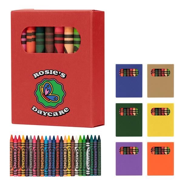 Main Product Image for Custom Imprinted 24-Piece Crayon Set