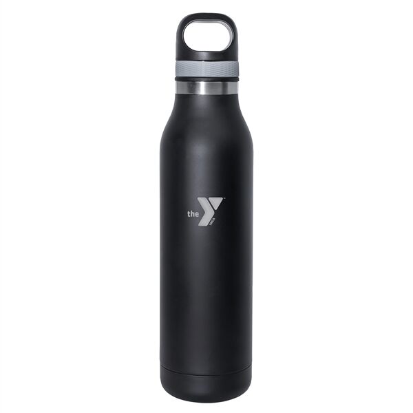 Main Product Image for 24Oz Black Ss Sports Water Bottle