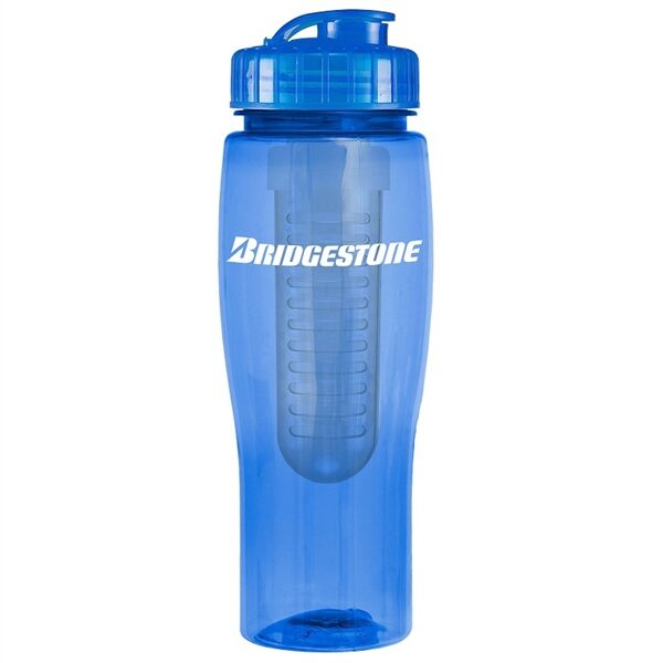 Main Product Image for 24Oz Translucent Contour Bottle With Flip Top Lid & Infuser