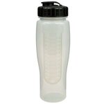 24oz Translucent Contour Bottle with Flip Top Lid & Infuser - Translucent Frost
