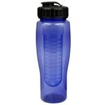 24oz Translucent Contour Bottle with Flip Top Lid & Infuser - Translucent Purple