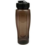 24oz Translucent Contour Bottle with Flip Top Lid & Infuser - Translucent Smoke