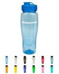 24oz Translucent Contour Bottle with Flip Top Lid & Infuser -  