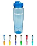 24oz Translucent Contour Bottle with Flip Top Lid & Infuser -  