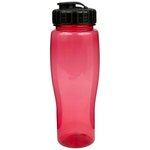 24oz Translucent Contour Bottle with Flip Top Lid