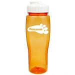 Buy 24Oz Translucent Contour Bottle With Flip Top Lid