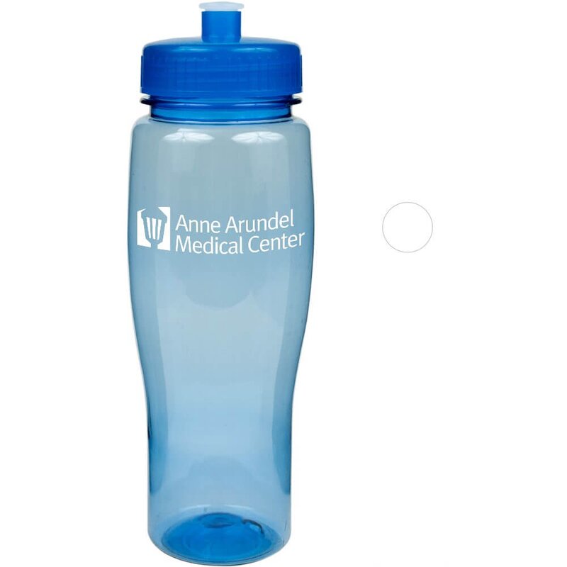 Main Product Image for 24Oz Translucent Contour Bottle With Push Pull Lid
