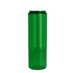 24oz Wave Bottle - Tethered Lid - Transparent Green