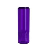 24oz Wave Bottle - Tethered Lid - Transparent Violet