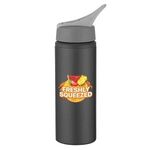 25 Oz. Aluminum Bike Bottle - Metallic Black