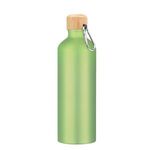 25 Oz. Aluminum Tundra Bike Bottle With Bamboo Lid - Metallic Green