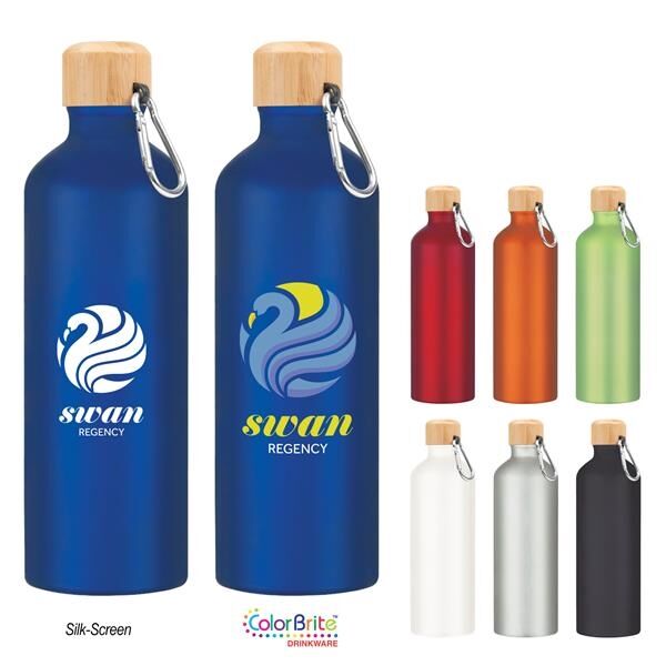 Main Product Image for 25 Oz. Aluminum Tundra Bike Bottle With Bamboo Lid