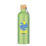 25 Oz. Aluminum Tundra Bike Bottle With Bamboo Lid -  