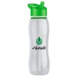 25 oz. Bottle with Collar - Flip Straw -  