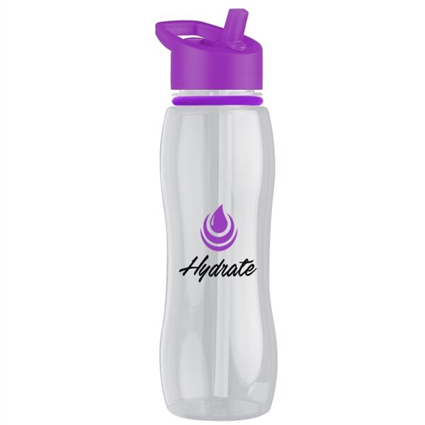 Main Product Image for 25 Oz Bottle With Collar - Flip Straw