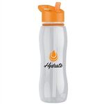 25 oz. Bottle with Collar - Flip Straw -  