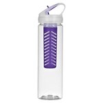 25 Oz. Fruit Fusion Bottle - Clear with Purple