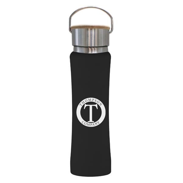 Main Product Image for Printed 25 Oz Hampton Stainless Steel Bottle With Bamboo Lid