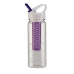 25 oz. PolySure Ridge Bottle w/Fruit Infuser