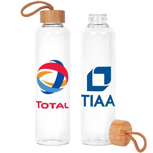 Main Product Image for Custom Imprinted High Temp Glass & Bamboo Bottle 25oz. 