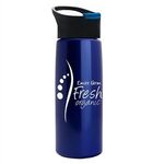 26 oz Metallic Flair Bottle - Pop-up Sip Lid - Met. Blue