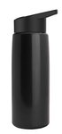 26 oz Metallic Tritan Bottle with Flip Straw lid - Black