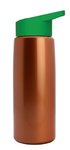 26 oz Metallic Tritan Bottle with Flip Straw lid - Copper