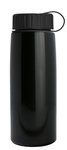 26 oz Metallic Tritan Bottle with Tethered lid - Met. Black