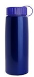 26 oz Metallic Tritan Bottle with Tethered lid - Met. Blue