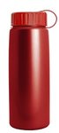 26 oz Metallic Tritan Bottle with Tethered lid - Met. Red