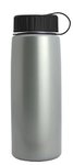 26 oz Metallic Tritan Bottle with Tethered lid - Silver