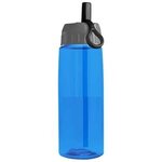 26 oz Tritan Flair Bottle with Ring Straw Lid - Blue