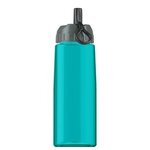 26 oz Tritan Flair Bottle with Ring Straw Lid - Teal